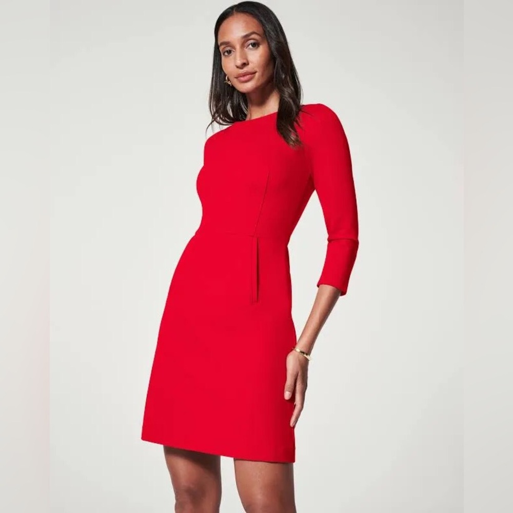Spanx A line Dress Red Medium